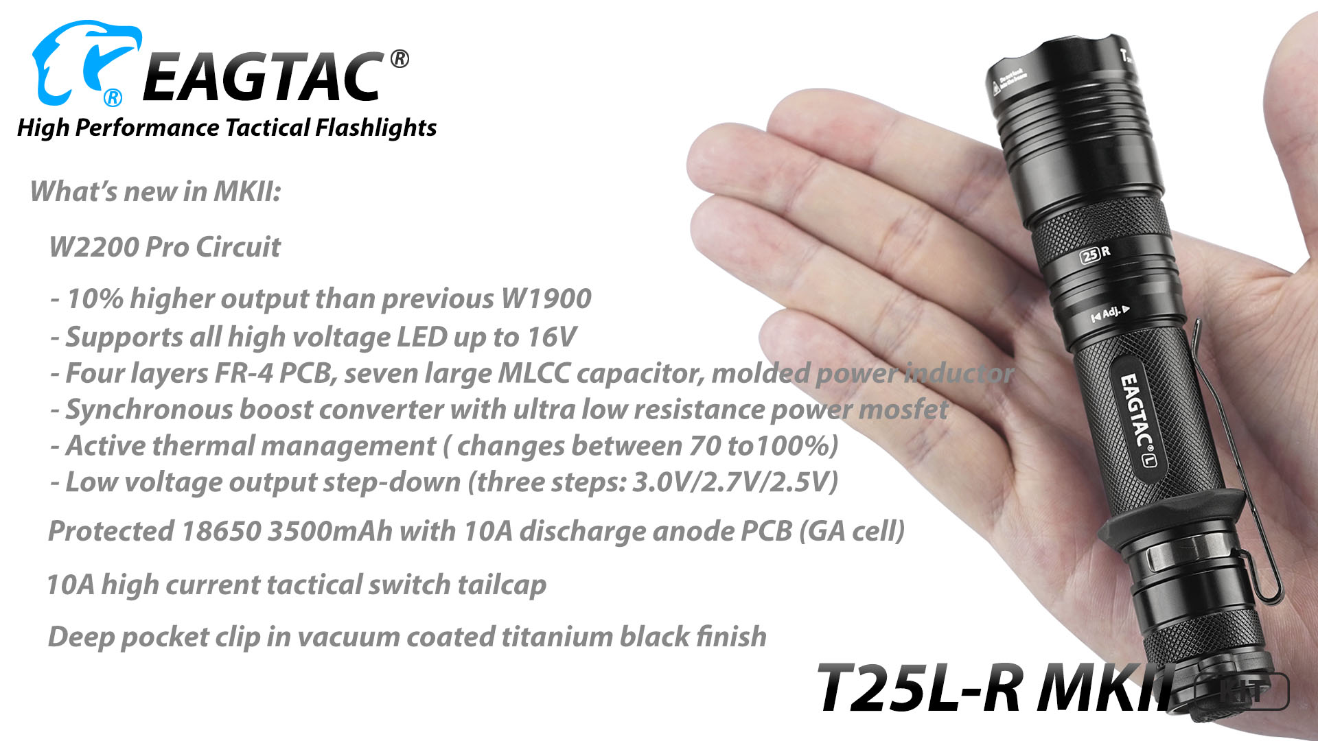 1a EAGTAC T25LR MKII, Kit