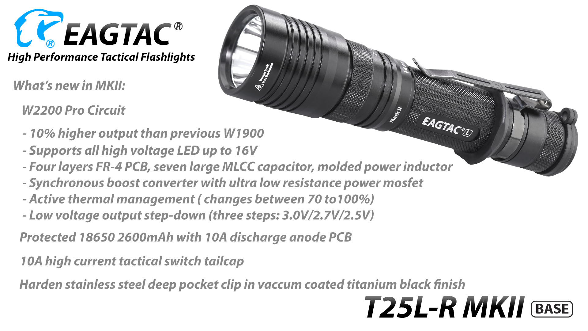 10a EAGTAC T25LR MKII, Kit