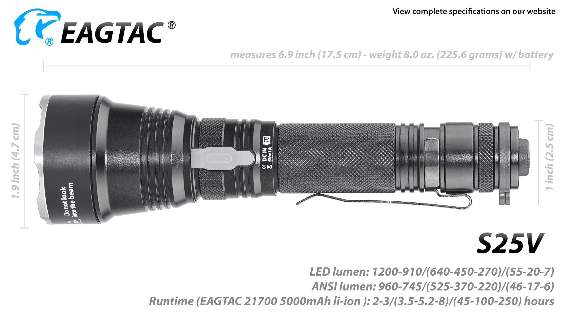 EAGTAC-S25V-1-9 EAGTAC S25V, Osram CSLPM1 LED
